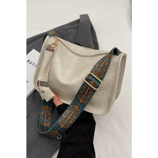 Adored PU Leather Shoulder Bag - Madi Gray Boutique