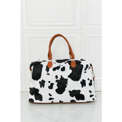 Animal Print Plush Weekender Bag - Madi Gray Boutique