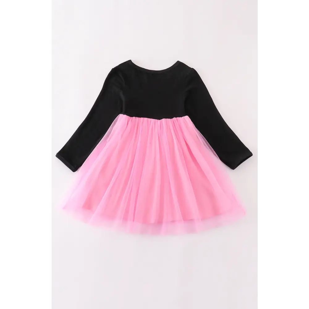 Black halloween boo sequin tutu dress - Dress