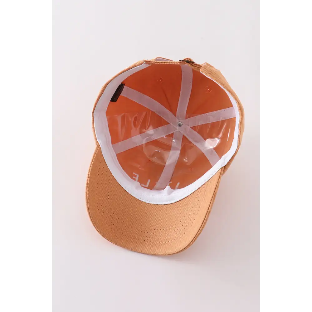 Brown bro embroidery baseball cap - Accessories