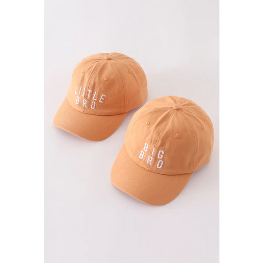 Brown bro embroidery baseball cap - Accessories