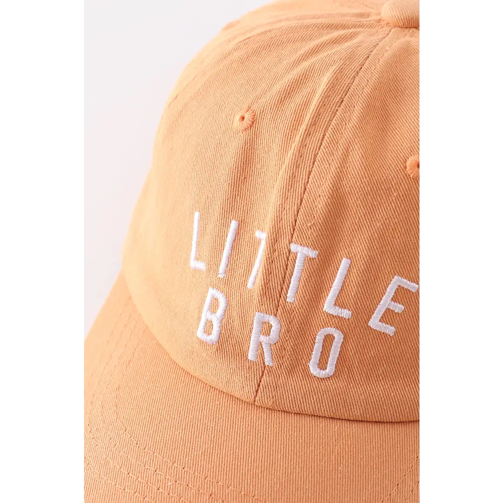 Brown bro embroidery baseball cap - Accessories