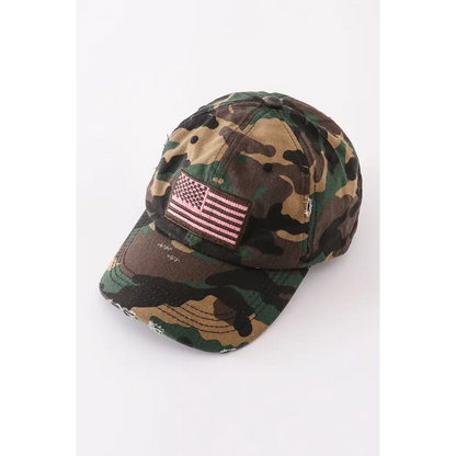 Camouflage flag vintage baseball cap mom & - Adult - Hats