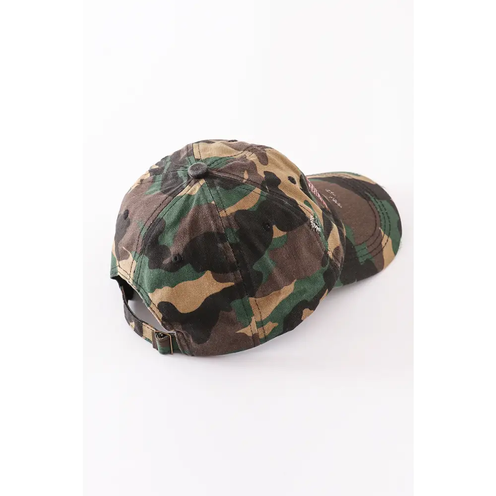 Camouflage flag vintage baseball cap mom & - Hats