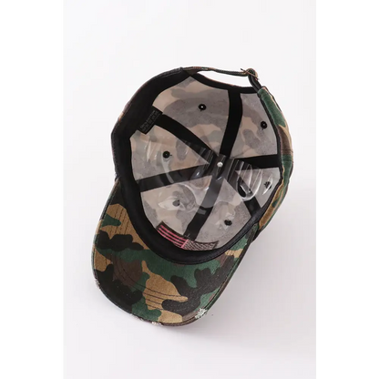 Camouflage flag vintage baseball cap mom & - Hats