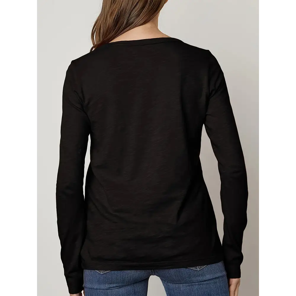 Crisscross Leopard Long Sleeve T-Shirt - Tops