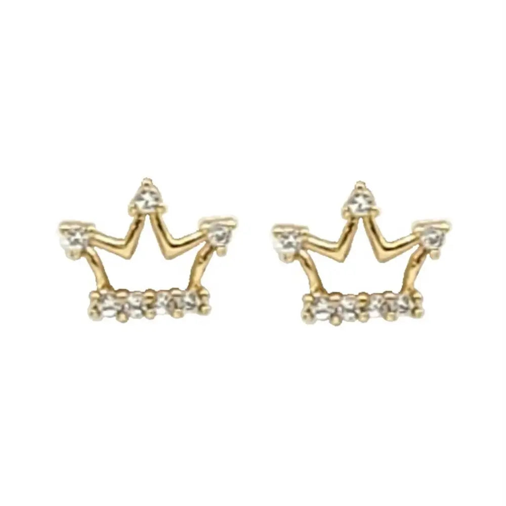 Crown Crystal Stud Earring - Madi Gray Boutique