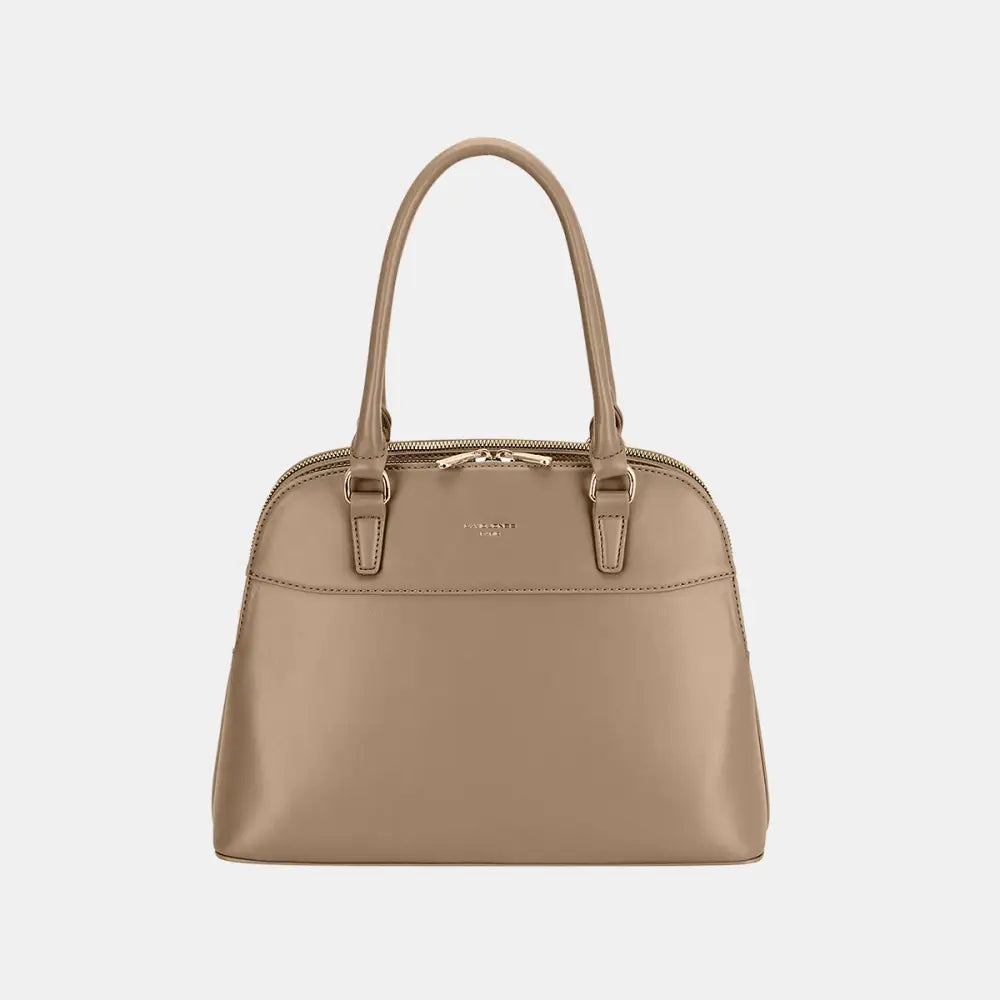 David Jones PU Leather Handbag - Taupe / One Size