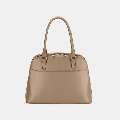 David Jones PU Leather Handbag - Taupe / One Size