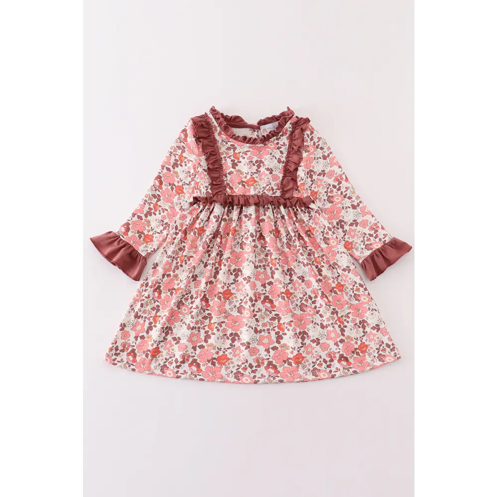 Fall floral print mom&me dress - 12M - Dress