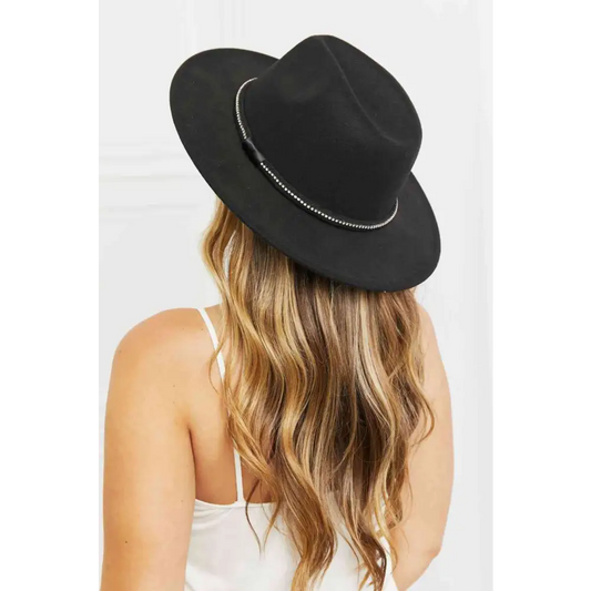 Fame Bring It Back Fedora Hat - Black / One Size