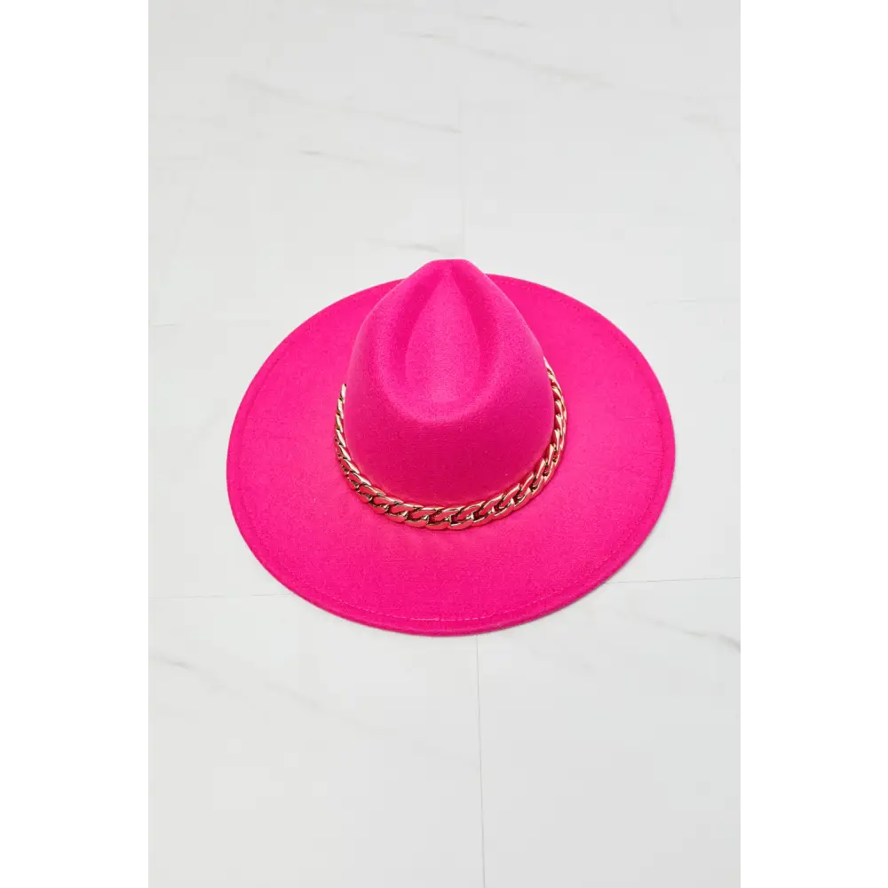 Fame Keep Your Promise Fedora Hat in Pink - Madi Gray Boutique