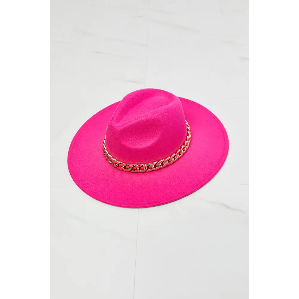 Fame Keep Your Promise Fedora Hat in Pink - Madi Gray Boutique