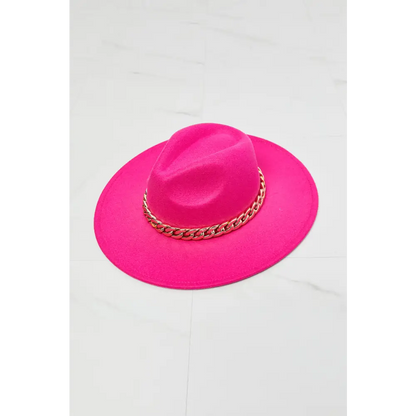 Fame Keep Your Promise Fedora Hat in Pink - Madi Gray Boutique