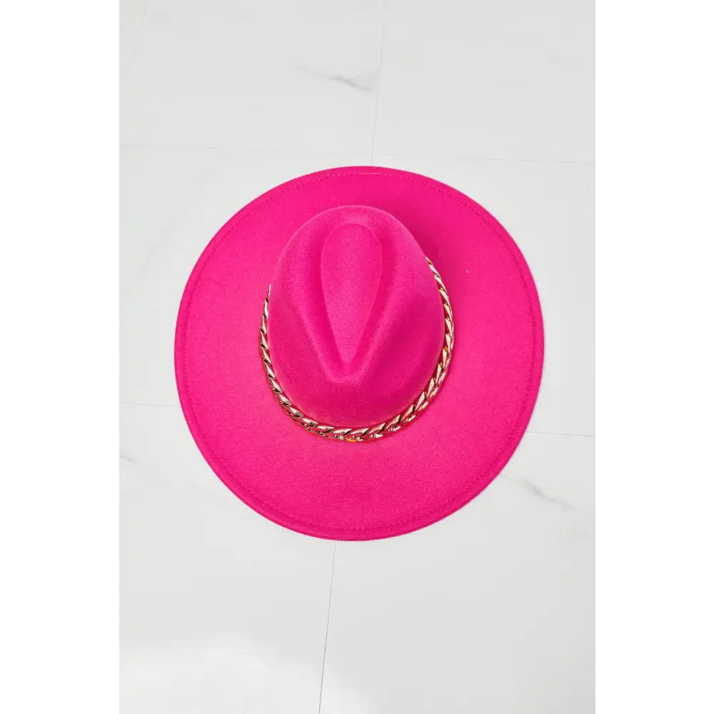 Fame Keep Your Promise Fedora Hat in Pink - Madi Gray Boutique