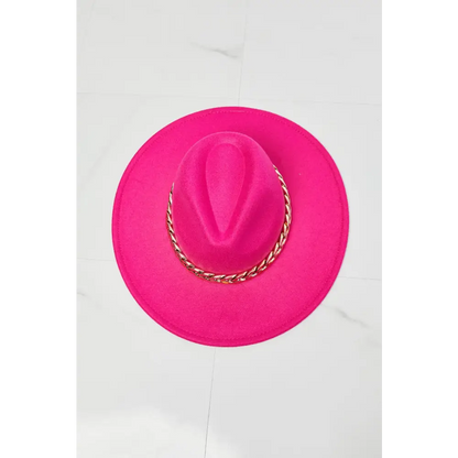 Fame Keep Your Promise Fedora Hat in Pink - Madi Gray Boutique