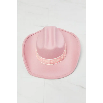 Fame Western Cutie Cowboy Hat in Pink - Madi Gray Boutique