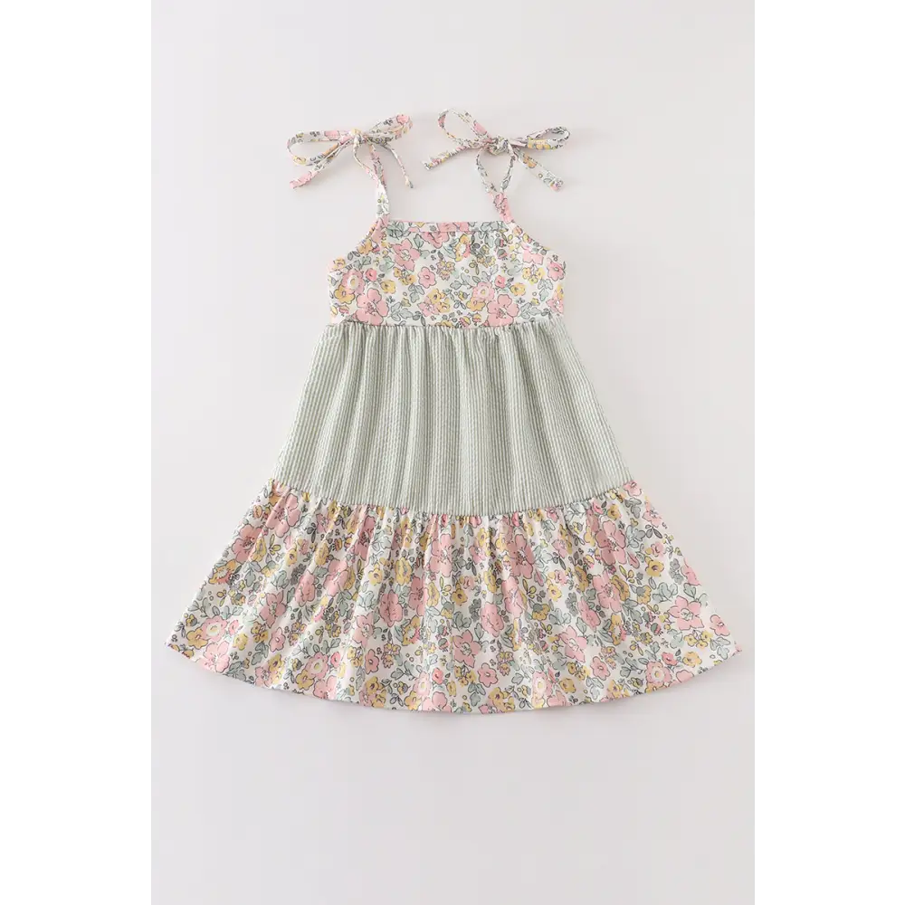 Floral seersucker strap dress mom & - 12M - Dress