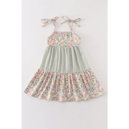 Floral seersucker strap dress mom & - 12M - Dress