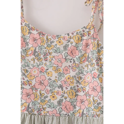 Floral seersucker strap dress mom & - Dress