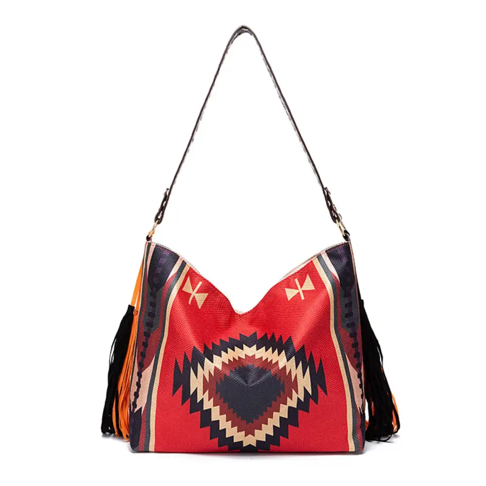 Geometric Canvas Tote Bag - Madi Gray Boutique