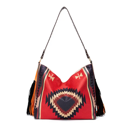 Geometric Canvas Tote Bag - Madi Gray Boutique