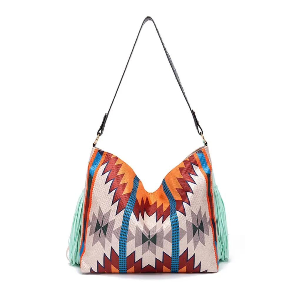 Geometric Canvas Tote Bag - Madi Gray Boutique