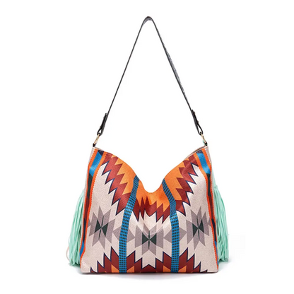 Geometric Canvas Tote Bag - Madi Gray Boutique