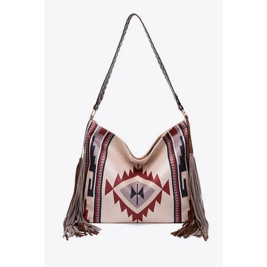 Geometric Canvas Tote Bag - Madi Gray Boutique