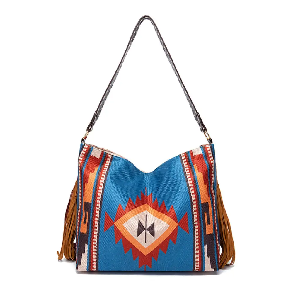 Geometric Canvas Tote Bag - Madi Gray Boutique