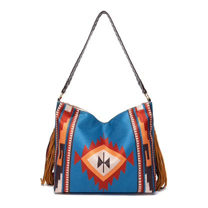 Geometric Canvas Tote Bag - Madi Gray Boutique