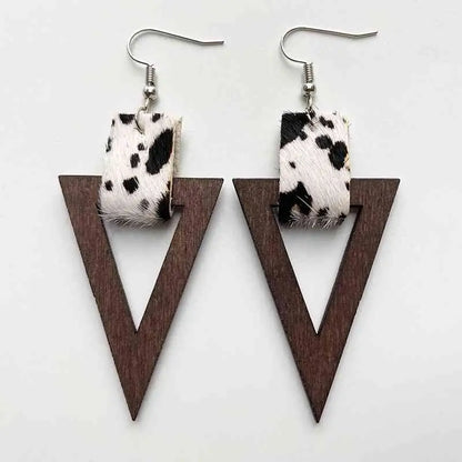 Geometric Drop Earrings - Madi Gray Boutique