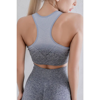 Gradient Sports Bra and Leggings Set - Madi Gray Boutique