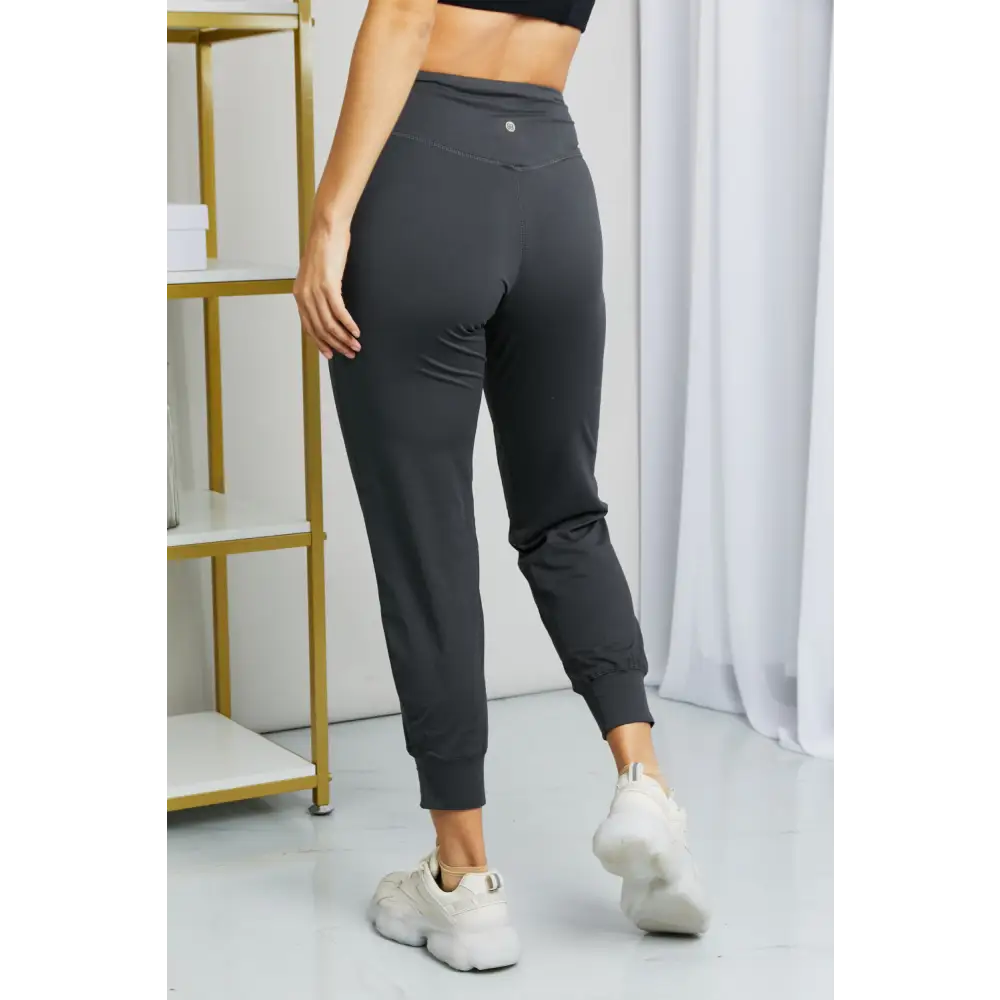 Leggings Depot Full Size Wide Waistband Cropped Joggers - Bottoms