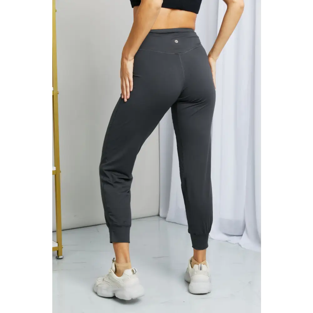 Leggings Depot Full Size Wide Waistband Cropped Joggers - Bottoms