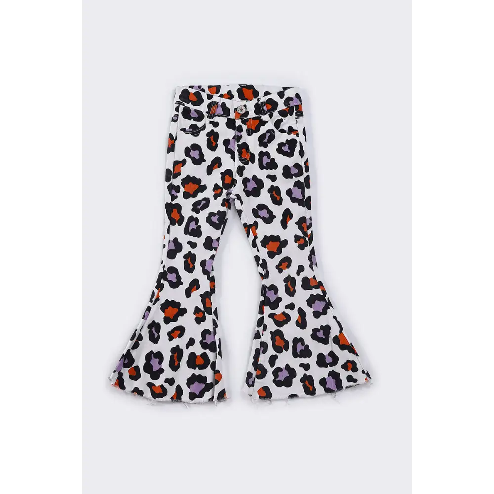 Leopard bell denim jeans - Pants