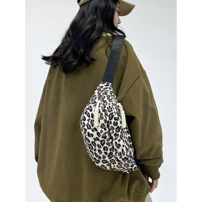 Leopard Nylon Crossbody Bag - Accessories