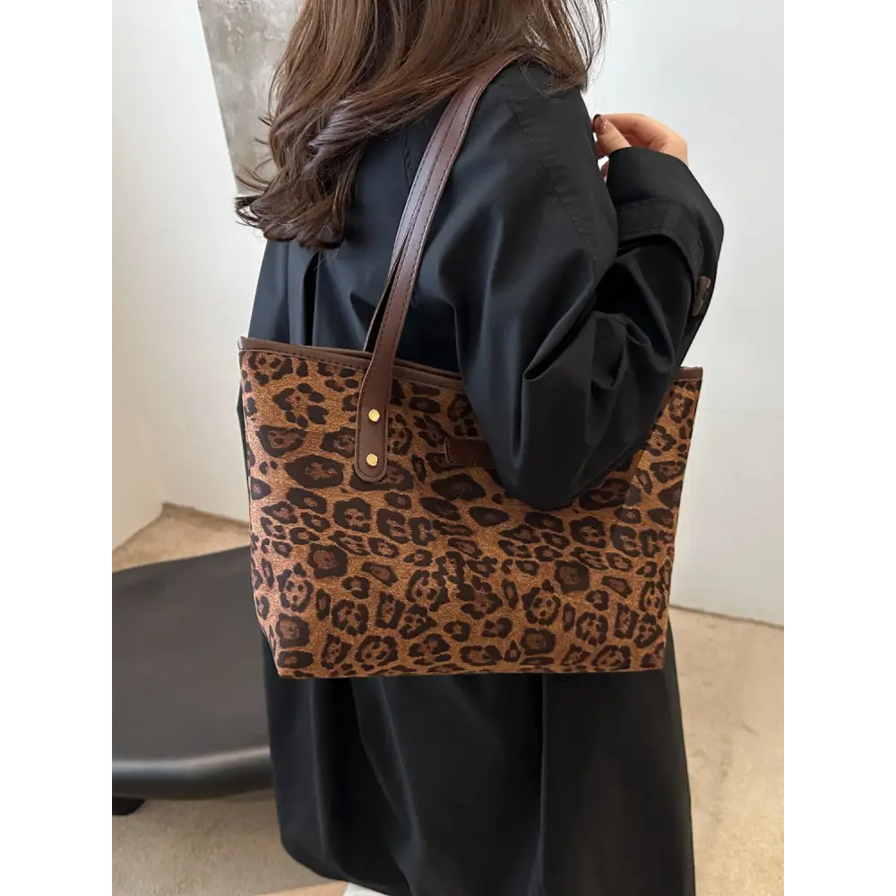 Leopard Polyester Tote Bag - Accessories