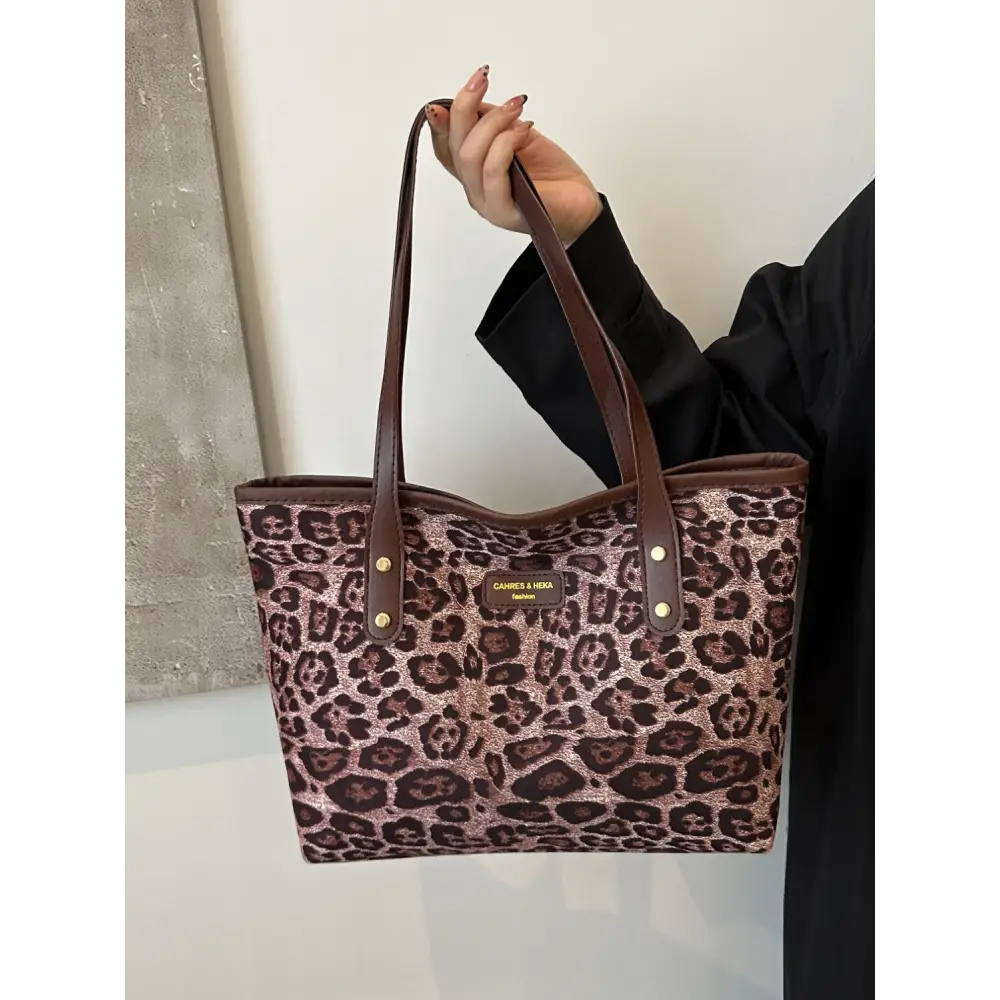 Leopard Polyester Tote Bag - Accessories