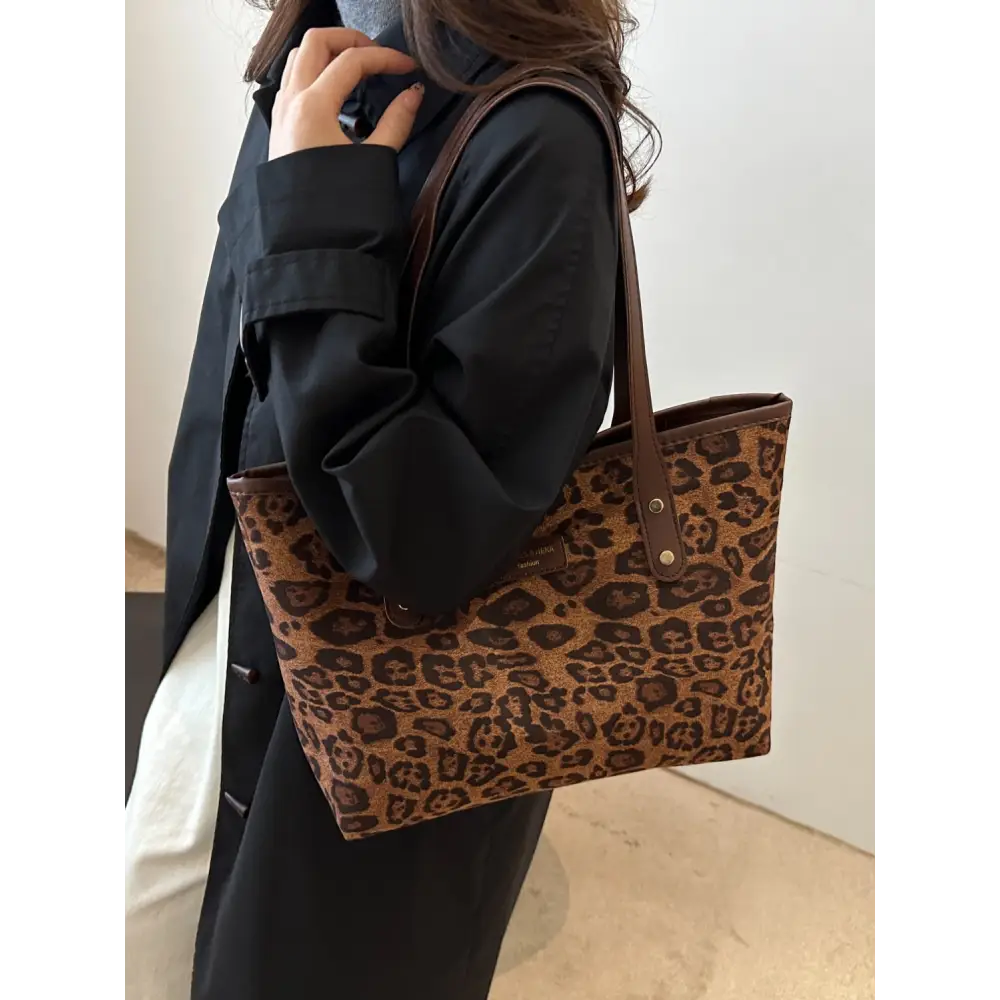 Leopard Polyester Tote Bag - Accessories