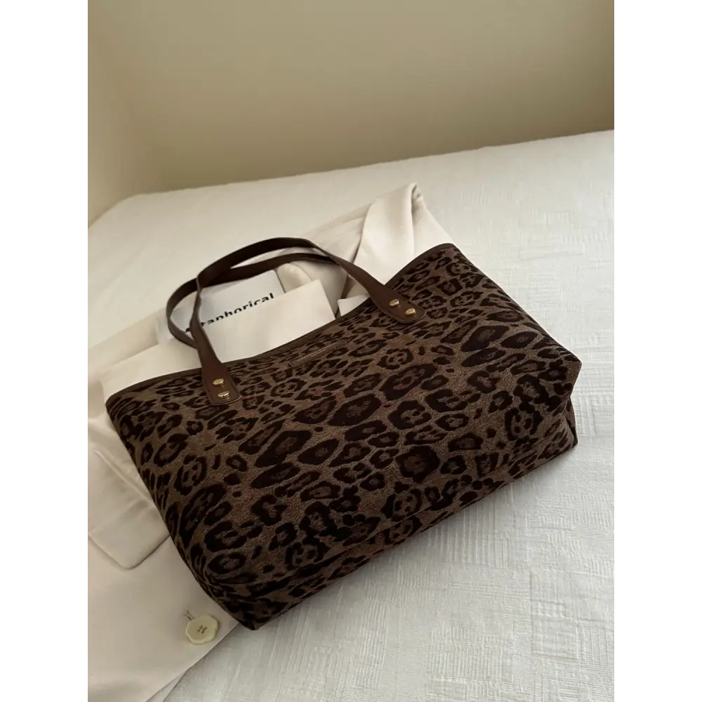 Leopard Polyester Tote Bag - Accessories