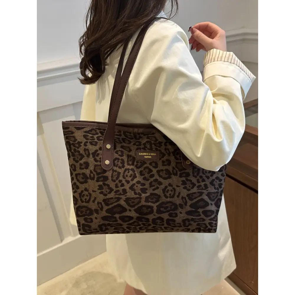 Leopard Polyester Tote Bag - Accessories