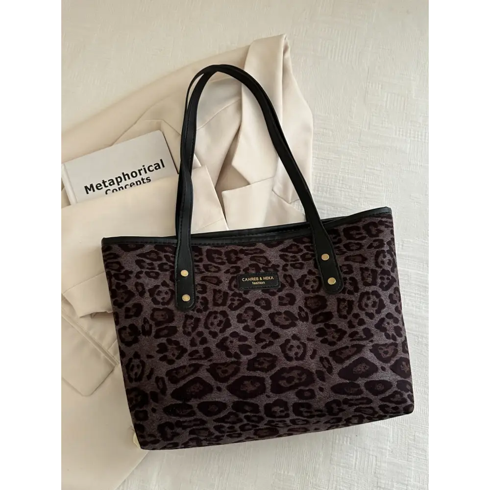 Leopard Polyester Tote Bag - Accessories