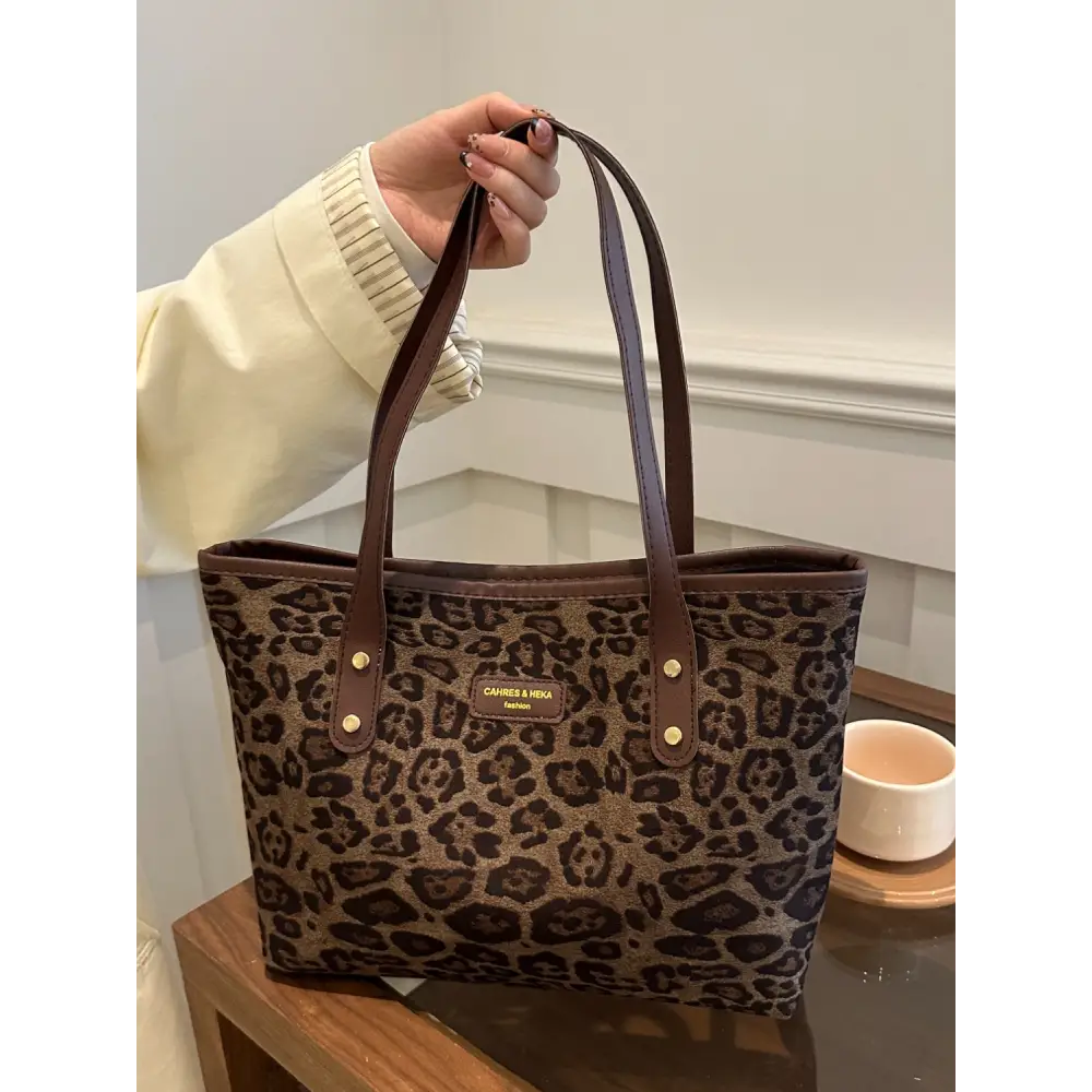 Leopard Polyester Tote Bag - Accessories