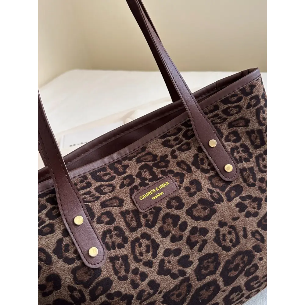 Leopard Polyester Tote Bag - Accessories