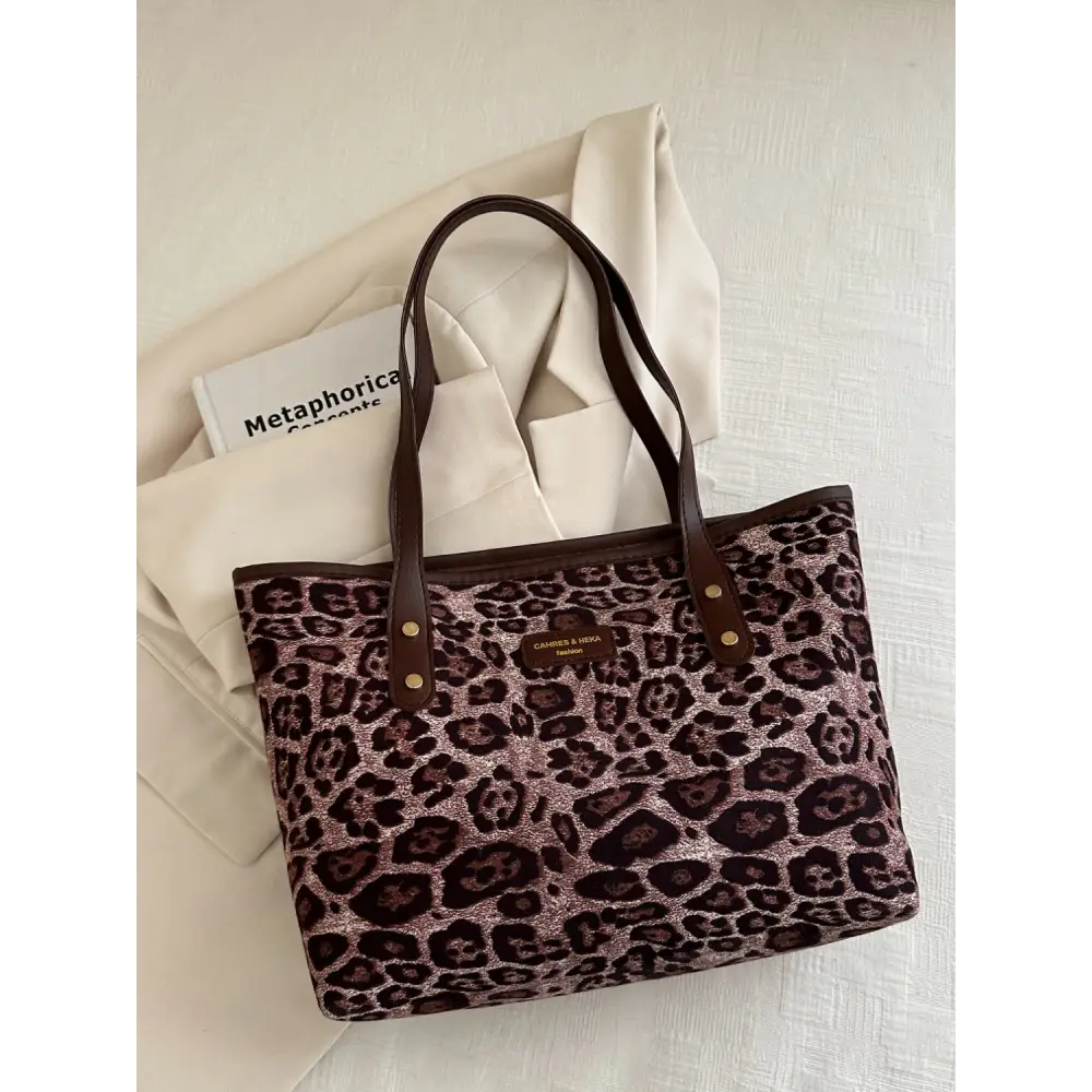 Leopard Polyester Tote Bag - Accessories