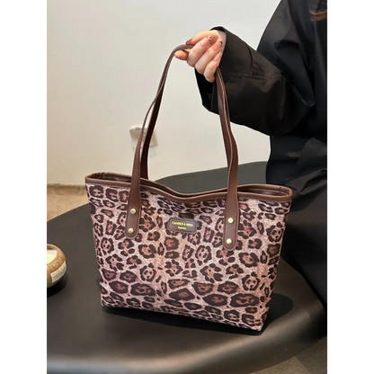 Leopard Polyester Tote Bag - Accessories