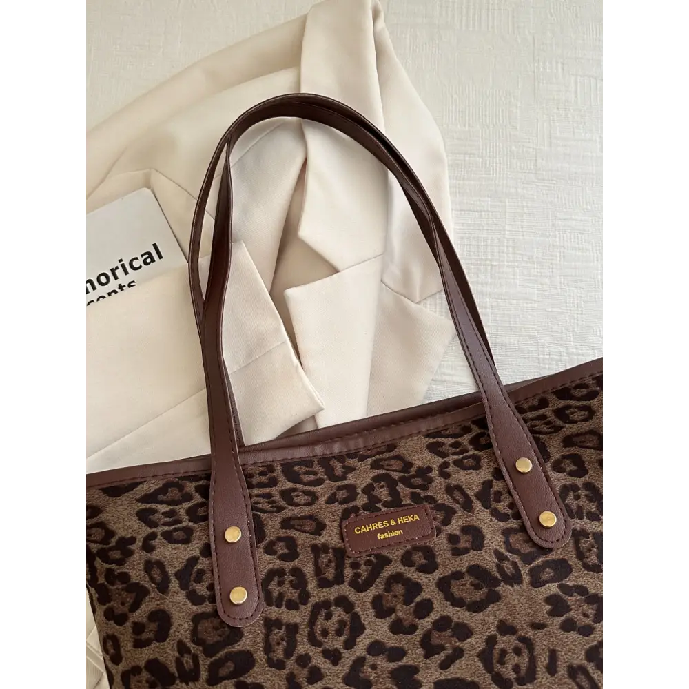 Leopard Polyester Tote Bag - Accessories