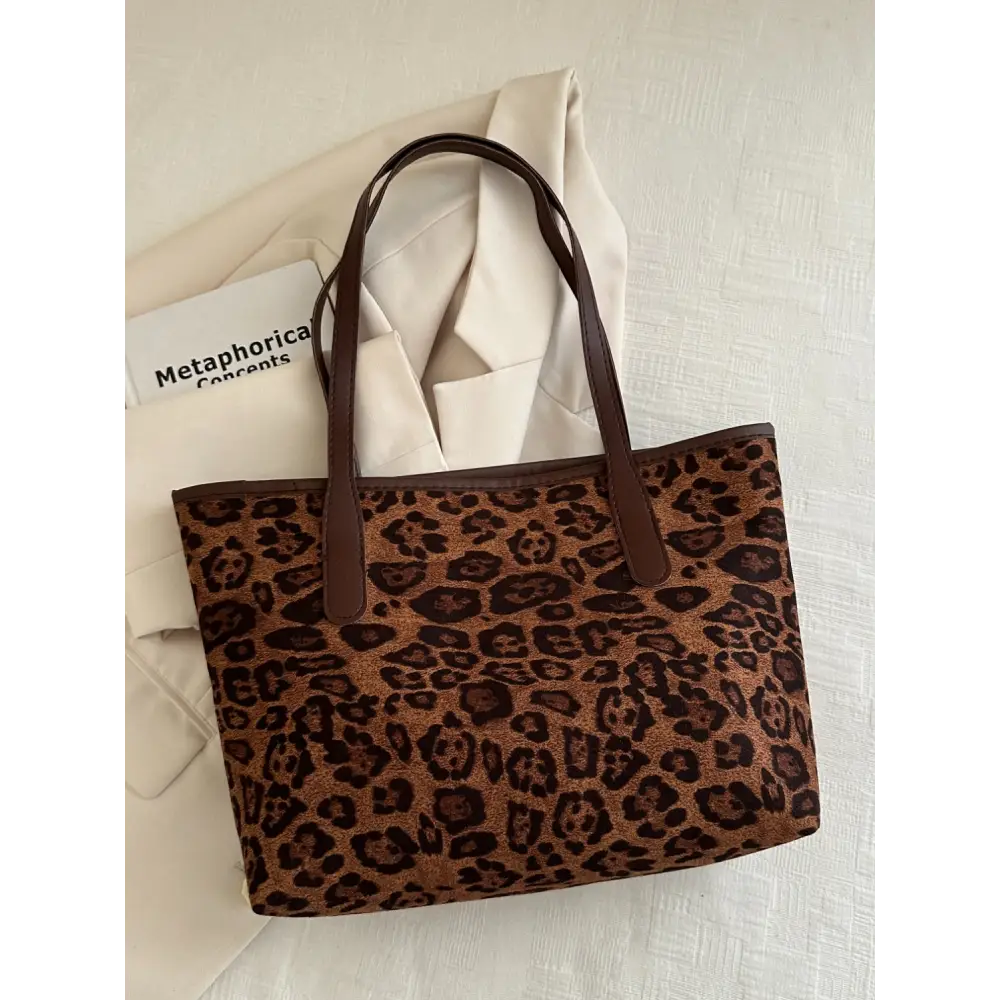 Leopard Polyester Tote Bag - Accessories