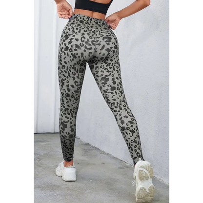 Leopard Print Wide Waistband Leggings - Madi Gray Boutique